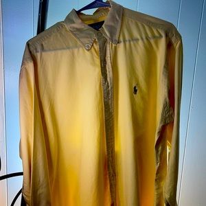 Ralph Lauren polo, size 15 1/2 For men color yellow
